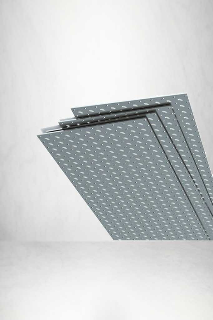 Lam estriada 2,50 mm x 1,000 x 3,000