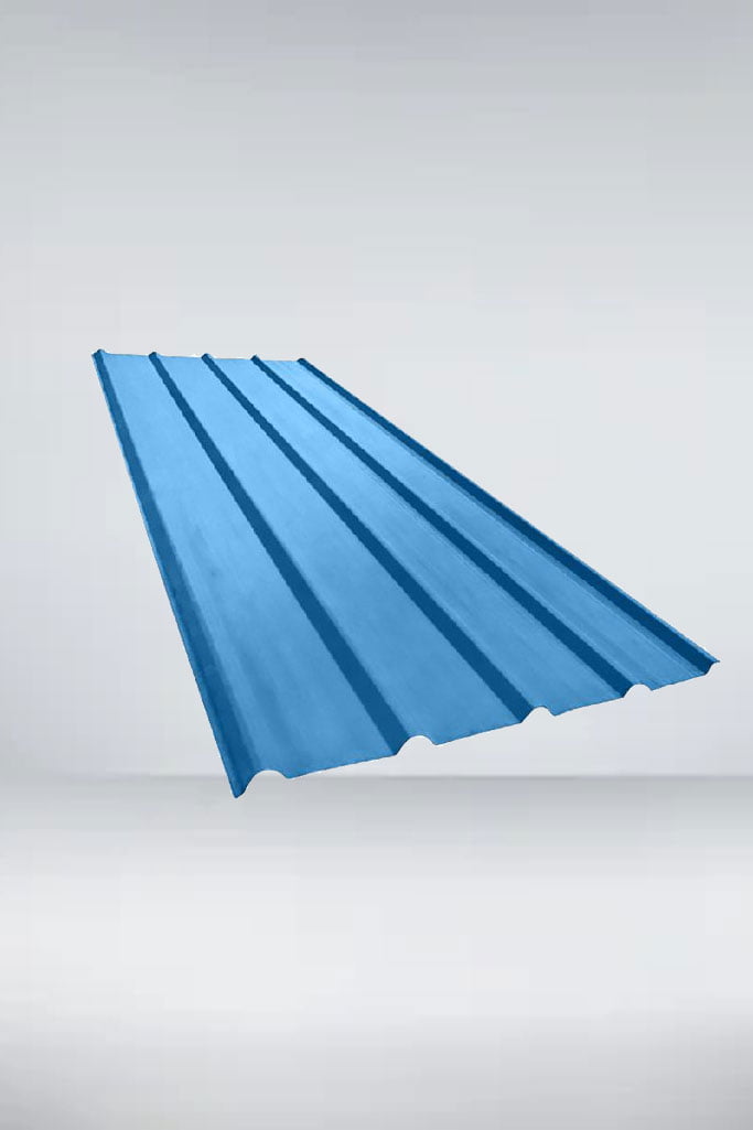 Lam pre-pintada 0,40 x 1,06 x 6,00 mts azul
