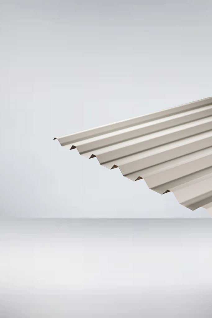 Lam pre-pintada 0,40 x 1,06 x 6,00 mts blanco