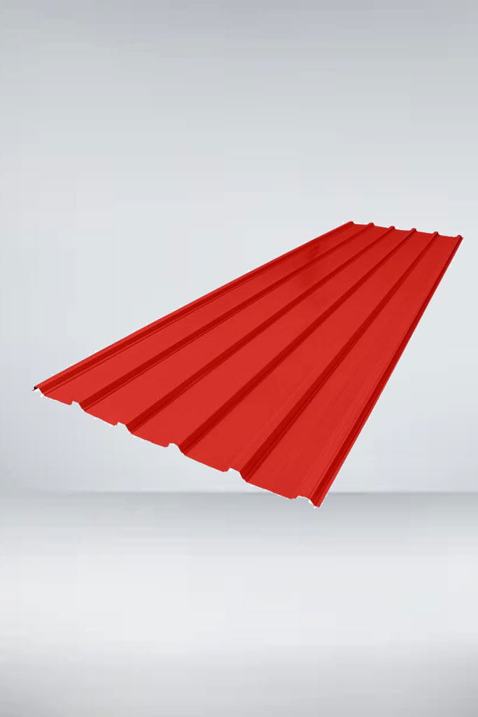 Lam pre-pintada 0,26 x 1,10 x 6,00 mts roja